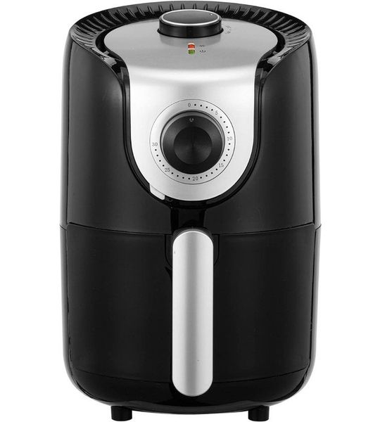 MIRA® Mini airfryer - Airfryer - Airfryer klein - Zwart - 27cm x 20cm x 32cm