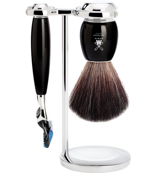 Scheerset Vivo 3-delig - Zwart - Fusion