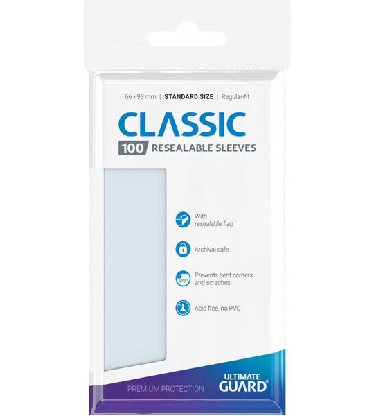 ULTIMATE GUARD Classic Sleeves Resealable Kaarthoes