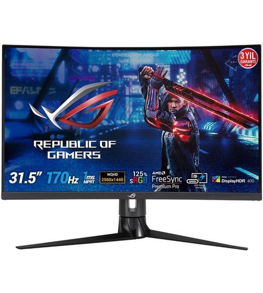 Asus ROG Strix XG32VC Monitor Zwart