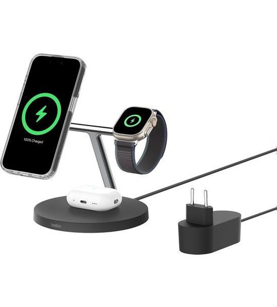 Belkin 3-in-1 Qi2 15w Apple Watch Fast Charge Draadloze Oplader