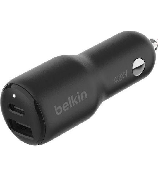 Belkin Belkin 42 Watt - 30w Usb-c Pd Pps + 12w Usb-a Car Charger Autolader