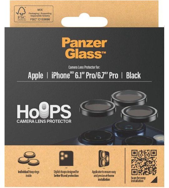 PanzerGlass Hoops Apple iPhone 15 Pro/15 Pro Max Camera Lens Protector Glas