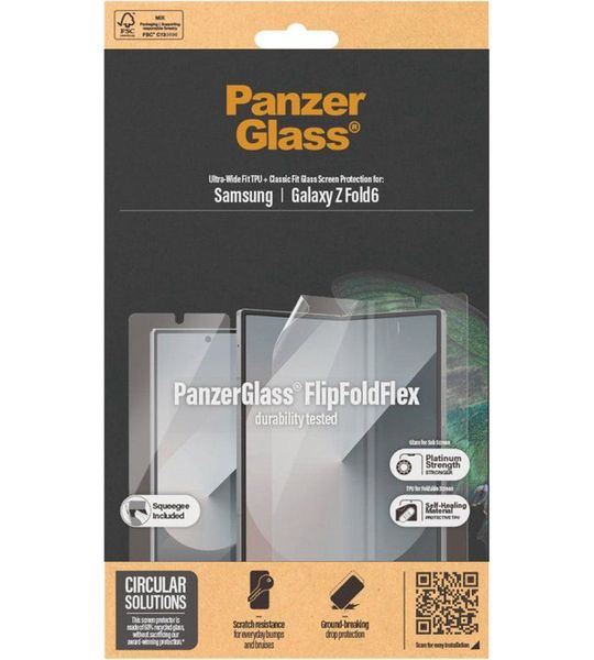 PanzerGlass Glass&film Clear Screenprotector Voor Samsung Galaxy Z Fold 6 Transparant