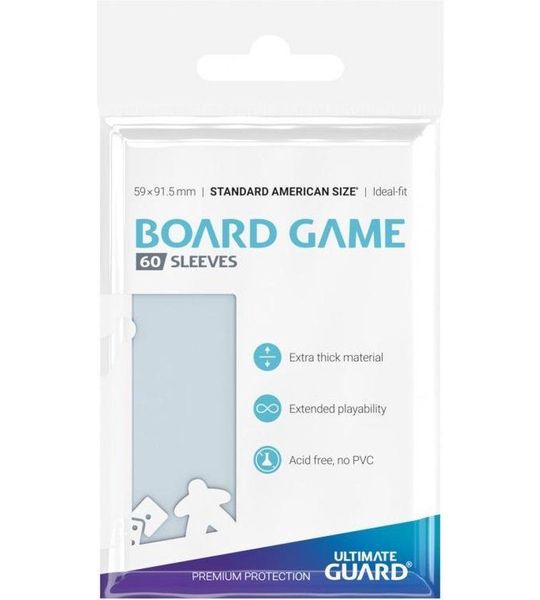 Premium Boardgame Sleeves Standard American (60) (59x91.5)