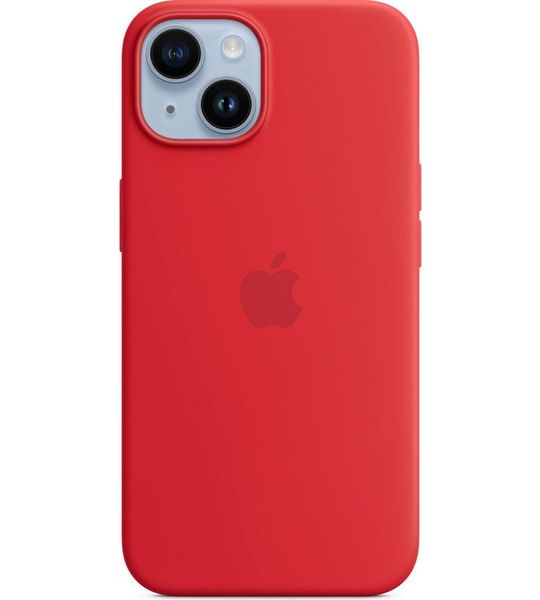 Apple Silic Case Mg Red Telefoonhoesje Voor Apple Iphone 14 Rood