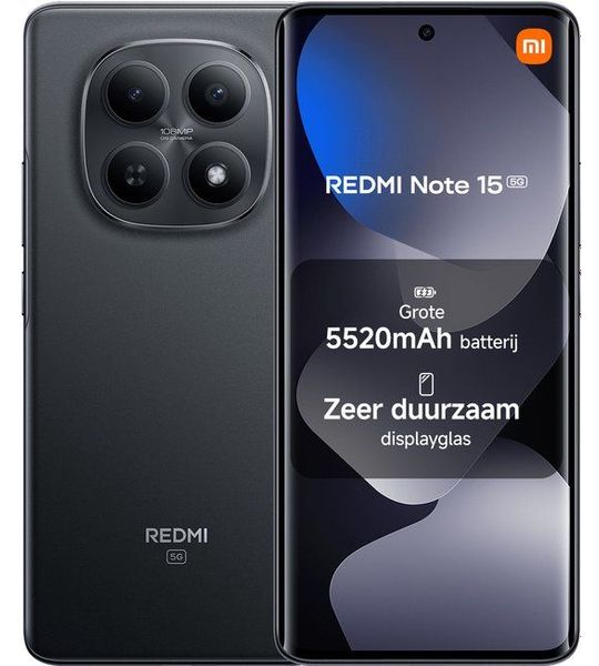 Xiaomi Redmi Note 15 5g - 6gb/128gb Zwart 128 Gb