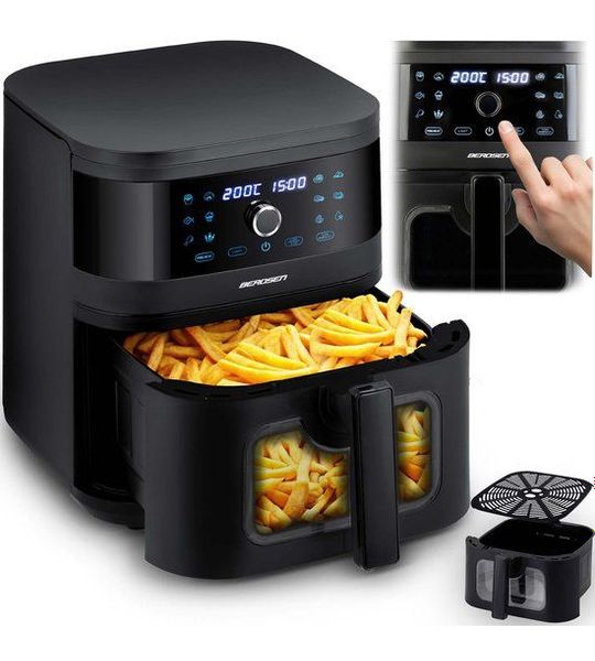 Berdsen BD-661 - Heteluchtfriteuse - 8L - 1700W - LED-scherm
