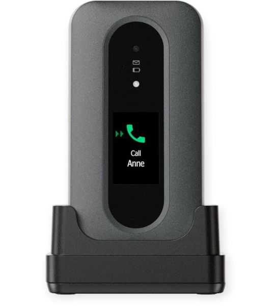 Doro Leva L30 4g Senior Flip Phone Met Sos Button - 17 Mb Zwart