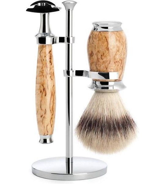 Mühle Safety Razor Silvertip Fibre (Syntetisch) Scheerset Purist Masterbirke