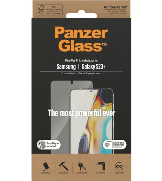 PanzerGlass Case Friendly Samsung Galaxy S23 Plus Screenprotector Glas
