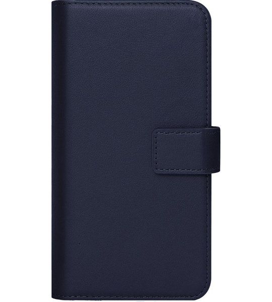 Caseuals Genuine Leather Wallet Bookcase Telefoonhoesje Voor Samsung Galaxy S24 Plus Blauw