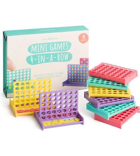 The Twiddlers Mini 4 Op Een Rij Spellen - Kleine bordspellen voor kinderen