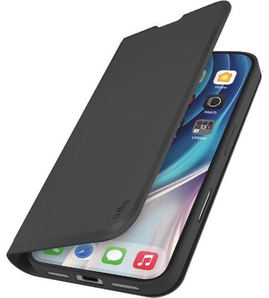 SBS Wallet Smooth Telefoonhoesje Voor Apple iPhone 17 Pro Zwart