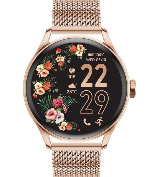 Ice-watch Smartwatch 2.0 Milanese Band Round 1.2'' Amoled (023394) Roze Goud