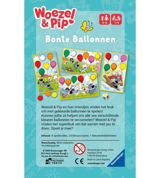 Ravensburger Woezel & Pip Bonte ballonnen