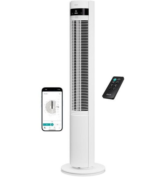 Duux Elevate Smart Tower Fan White Torenventilator Wit