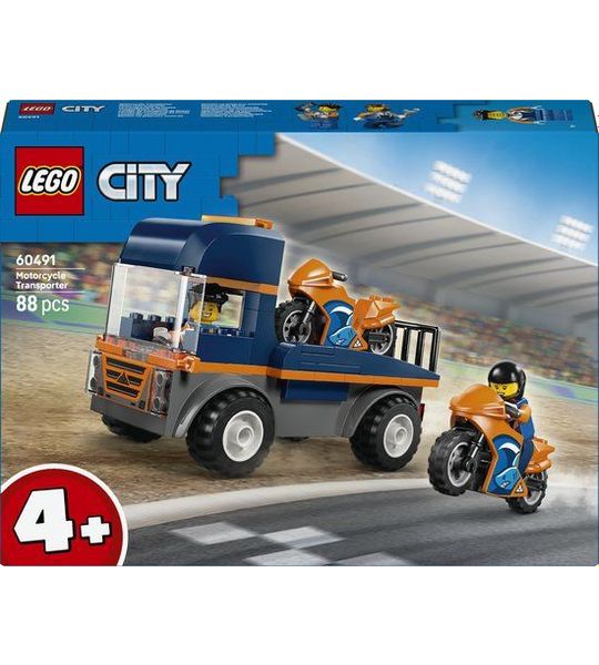 LEGO City 60491 Transportwagen voor motoren