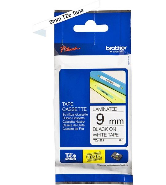 Brother TZE-221 zwart