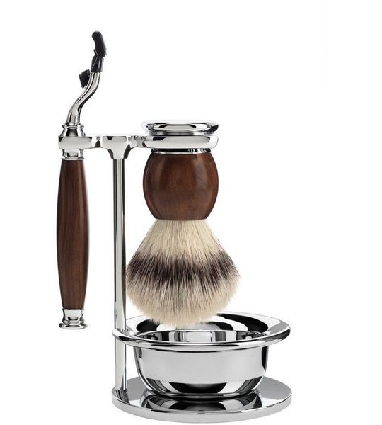 MÜHLE Scheerset 4-delig Sophist - Ironwood Mach3