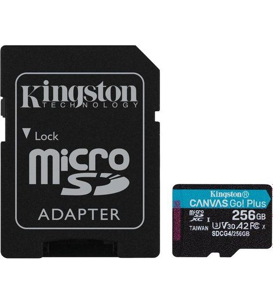 Kingston SDCG4/256GB Micro SD-kaart Zwart