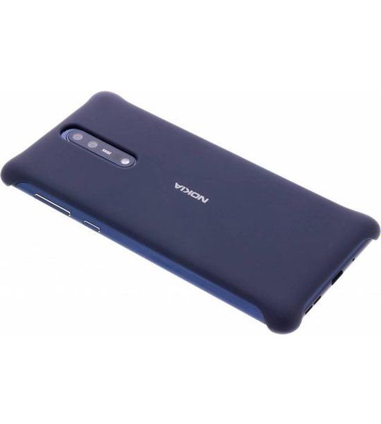 Nokia Soft Touch Case voor Nokia 8 Blauw