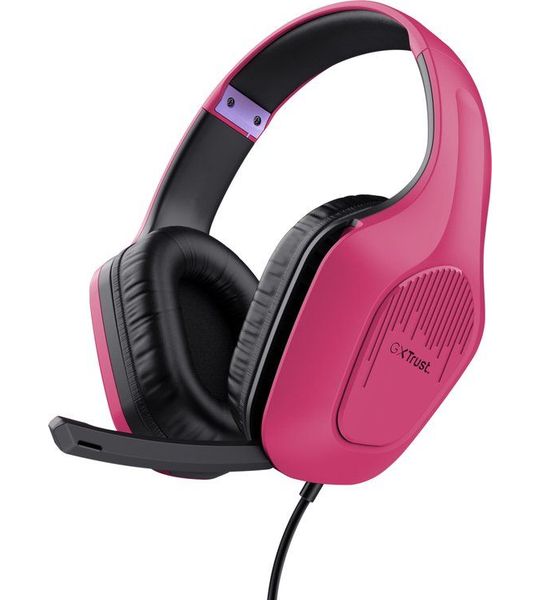 Trust GXT 415 Zirox Over-ear gamingheadset Headset Roze