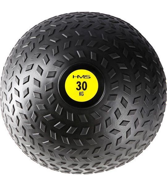 HMS PST Serie - Slam Ball - 30 kg - Zwart/Geel - PVC