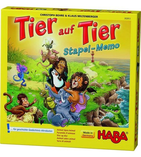 Haba Evenwichtsspel Tier Auf Tier Stapel-memo (du)