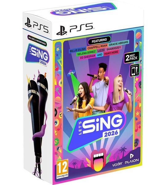 Koch Software Let's Sing 2026: 2-mic Pack Uk PS5