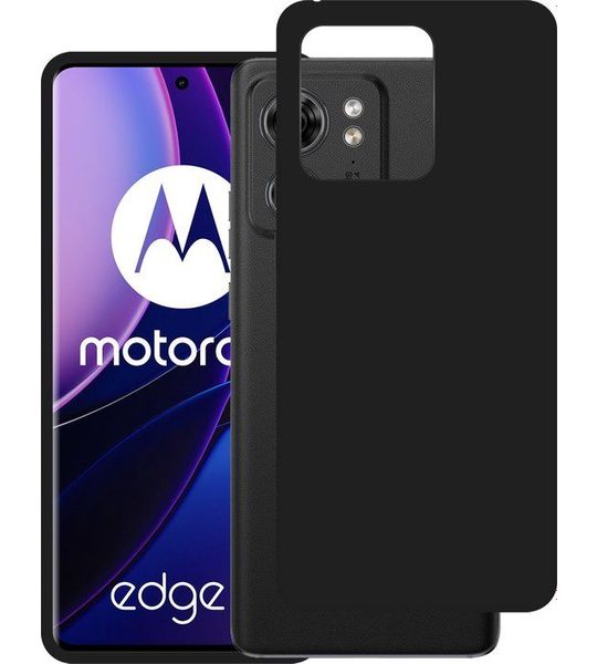Just in Case Soft Design Motorola Edge 40 Back Cover Zwart