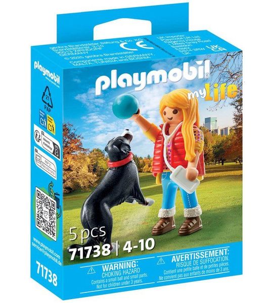 PLAYMOBIL My Life Vrouw met berghond 71738