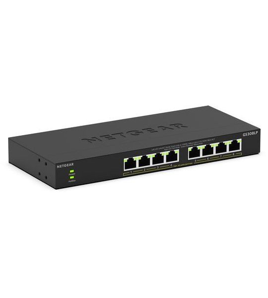 Netgear Unmanaged 8-port Gs308lp Poe-switch