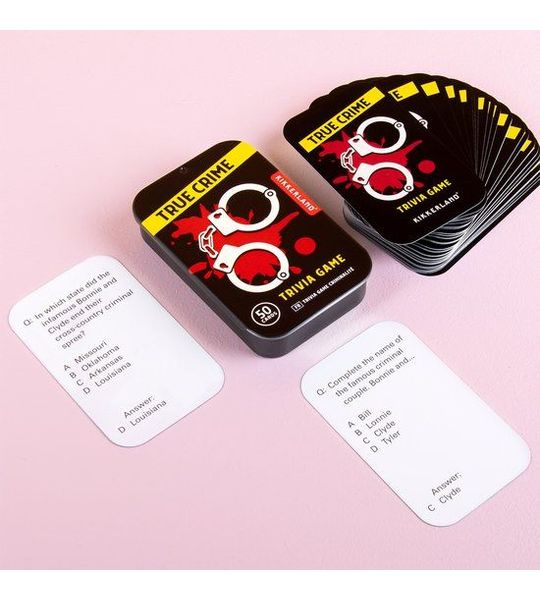 Kikkerland Trivia Game - True Crime