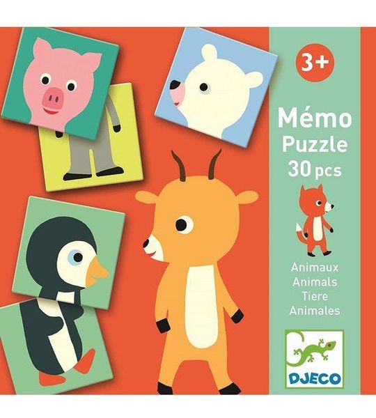 Djeco Dieren Geheugenspel | Voor Kinderen | 30 stuks