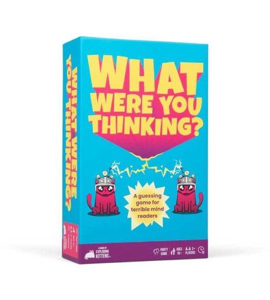 Exploding Kittens gezelschapsspel What Were You Thinking? partyspel