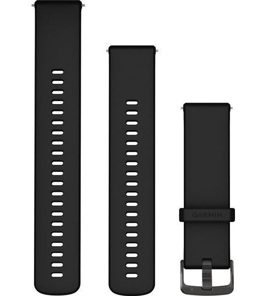 Garmin Siliconen Bandje Zwart 22mm