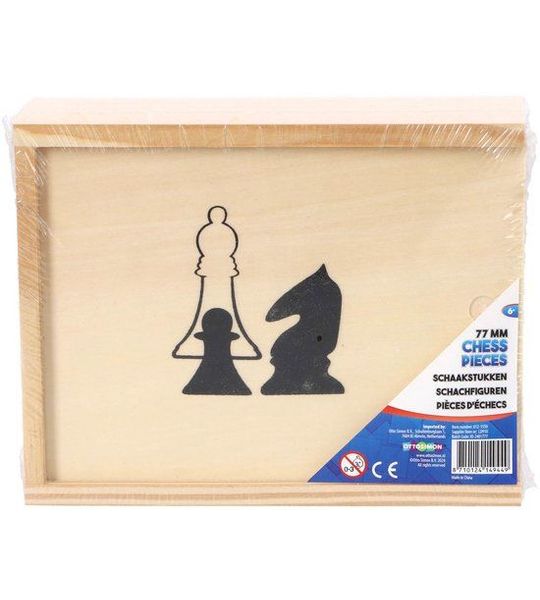 Schaakstukken - Kistje - 19 x 15,5 cm