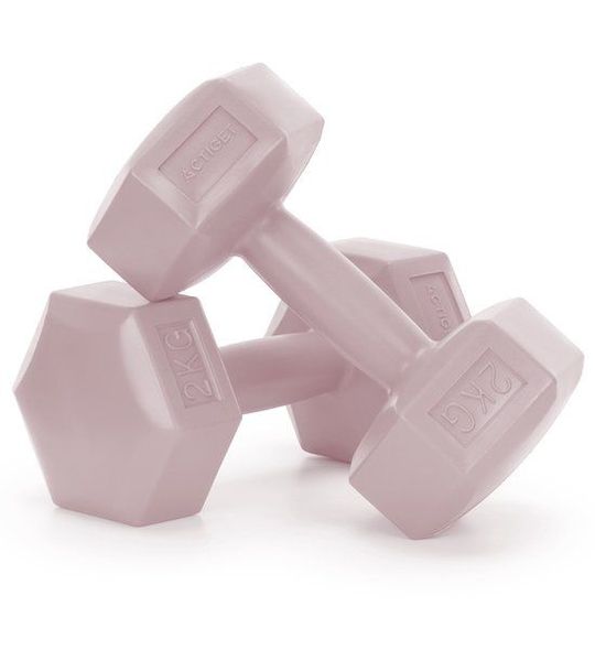 Dumbbell Set - 2 KG - Roze - Oefengewichten