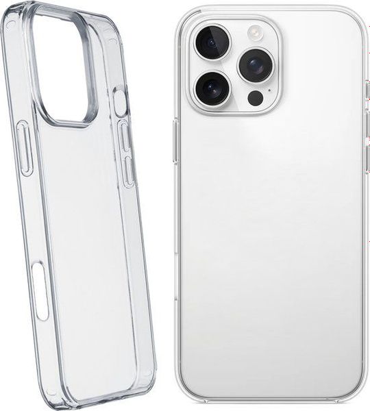 Cellularline Clear Duo Telefoonhoesje Voor Apple Iphone 16 Pro Transparant