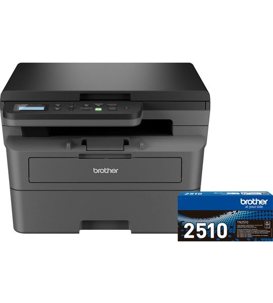 Brother DCP-L2627DWE + 1 extra zwarte toner