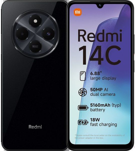 Xiaomi Redmi 14c - 128gb Midnight Zwart 128 Gb
