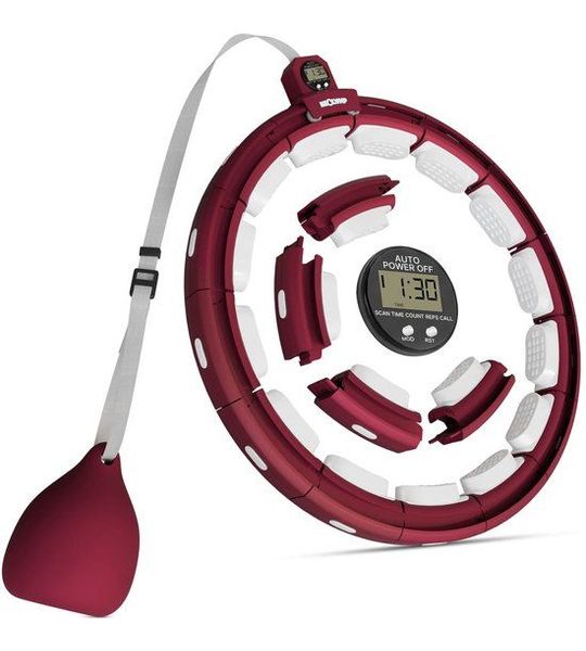 Slimme hula-ring – timer, teller & calorietracker, verstelbaar 29–40 cm