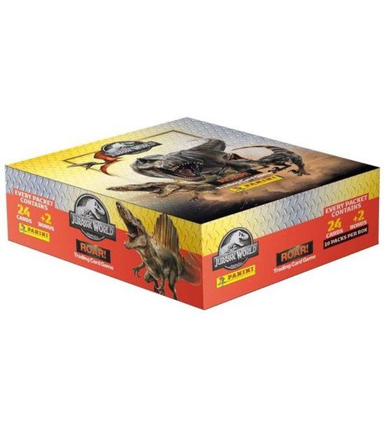 Jurassic World Roar Trading Cards Fat Packs Display (10)