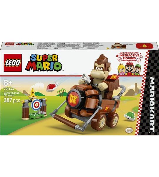 LEGO 72033 Super Mario - Mario Kart – Donkey Kong en DK Jumbo