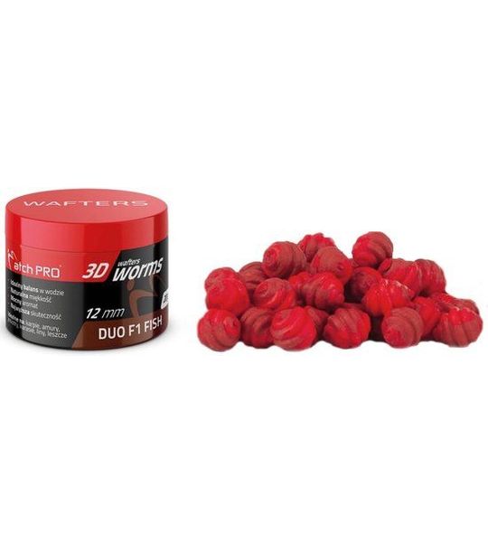 MatchPro 3D Worms Duo Wafters 12mm 20gr - Smaak : Mango