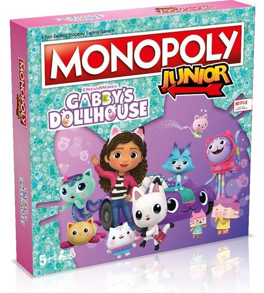 Winning Moves Monopoly Junior - Bordspel - Gabby's Dollhouse - Engels