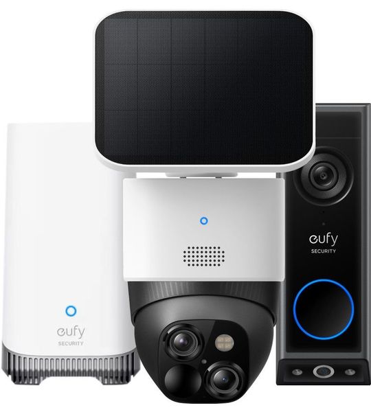 Eufycam Floodlight E340 + Eufy Video Doorbell E340 + Homebase 3