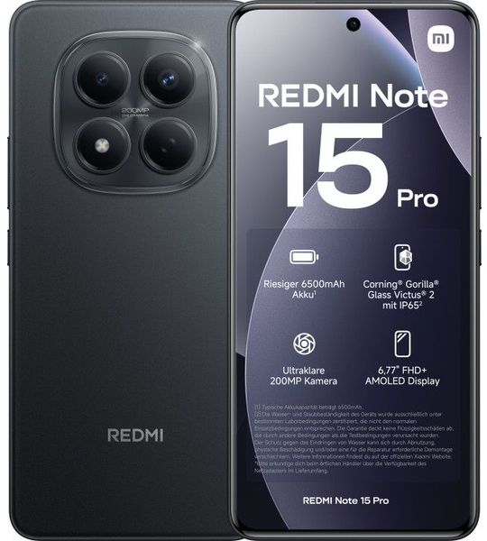 Xiaomi Redmi Note 15 Pro 8gb/256gb Zwart - 256 Gb