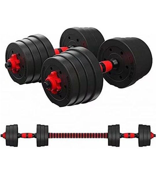 Dumbbells Set - Halterset - Zwart en Rood